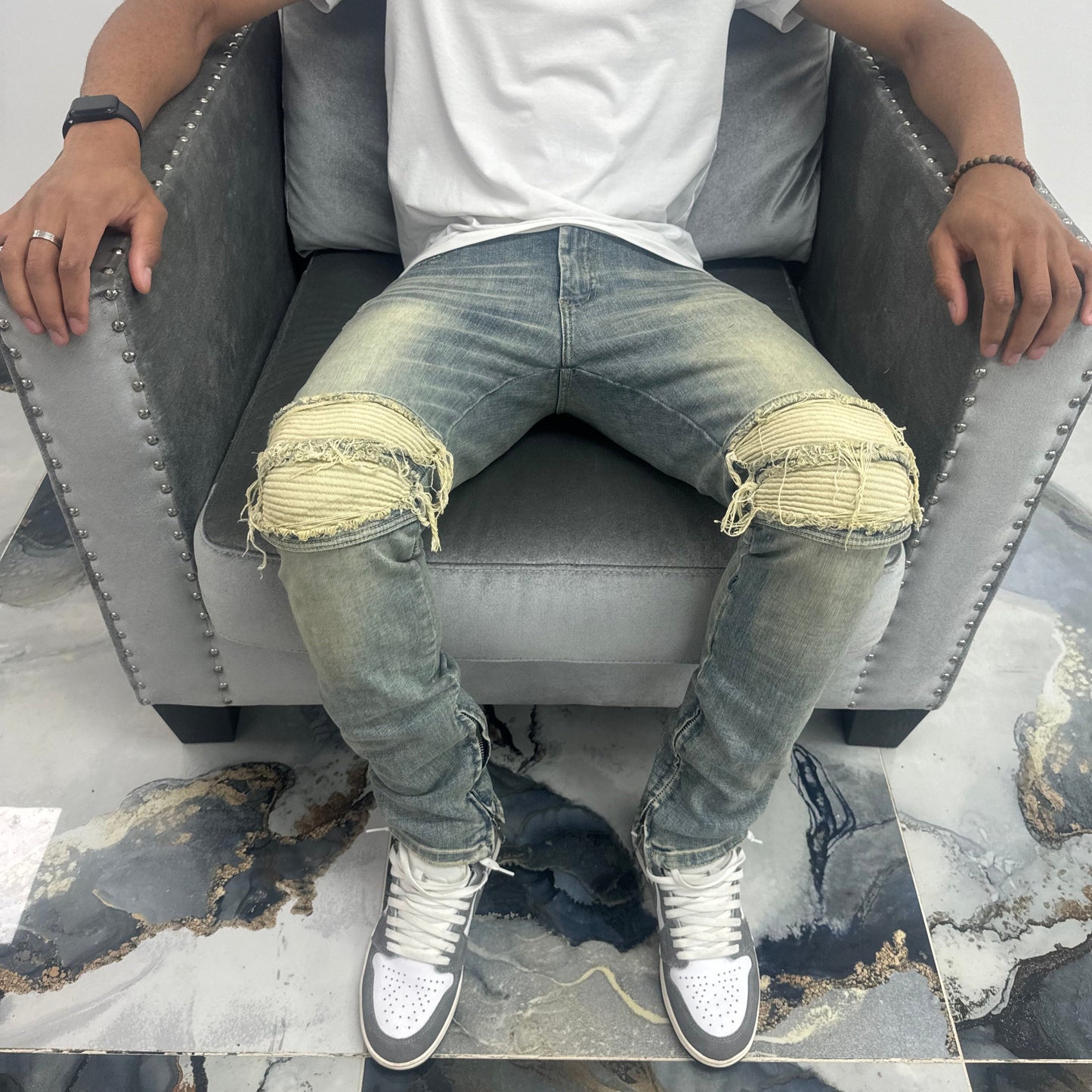 DACAR ZIP DENIM JEANS