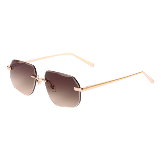 Dacar Glasses Supreme Brown Gold Frame