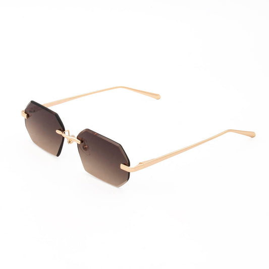 Dacar Glasses Diamond Cut Coffee Brown